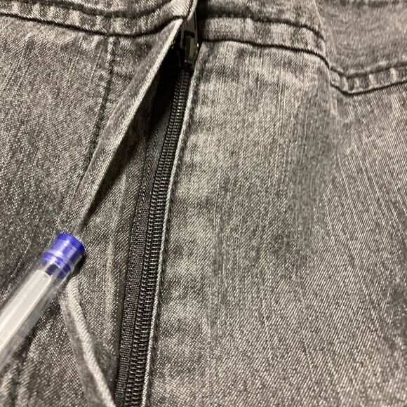 LARRY LEVINE, Jeans, Gray, Petite, Women’s, 2X,20W - Picture 7 of 13